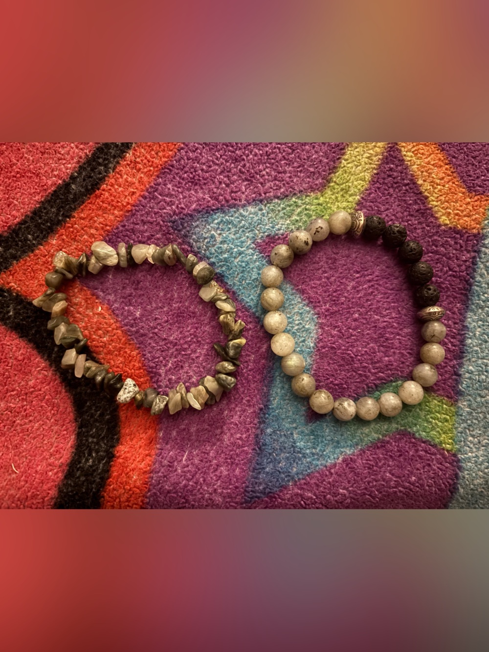 5 for 10 💵 green crystal bracelets